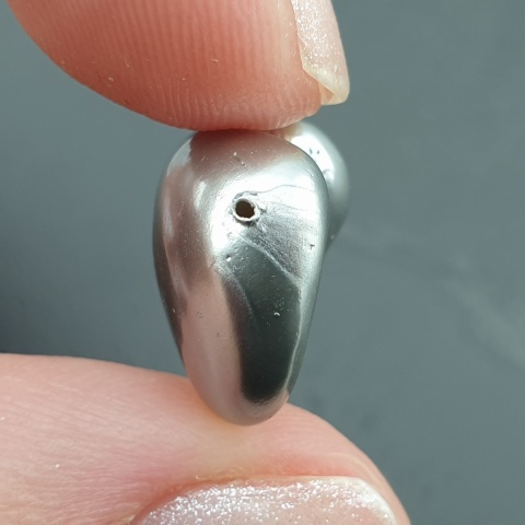 Seashell bryłka z dziurką 16x13 mm nr 269