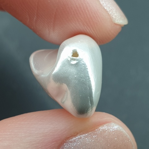 Seashell bryłka z dziurką 17x13 mm nr 24