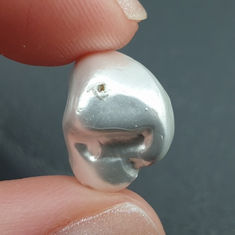 Seashell bryłka z dziurką 17x14 mm nr 60