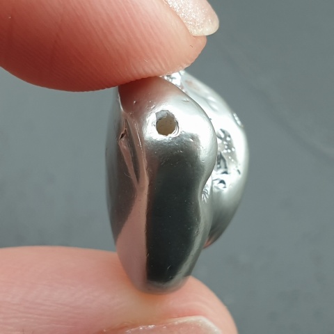 Seashell Nugget with Hole 18x15 mm no 257