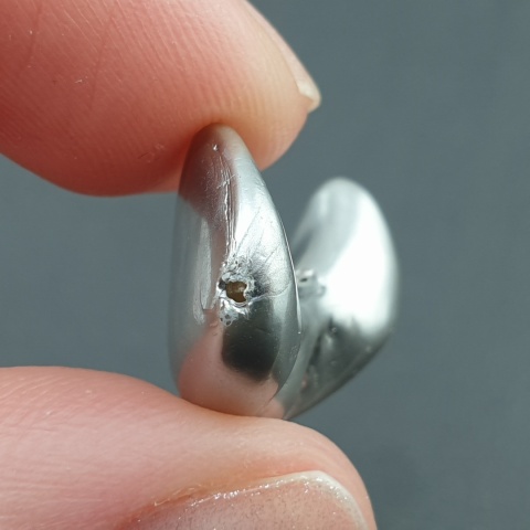 Seashell bryłka z dziurką 19x14 mm nr 235