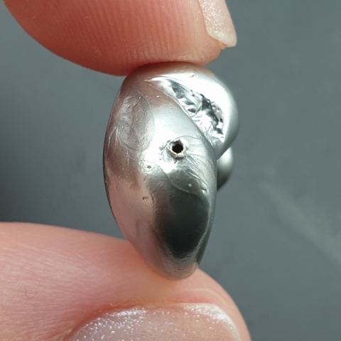 Seashell bryłka z dziurką 19x15 mm nr 254