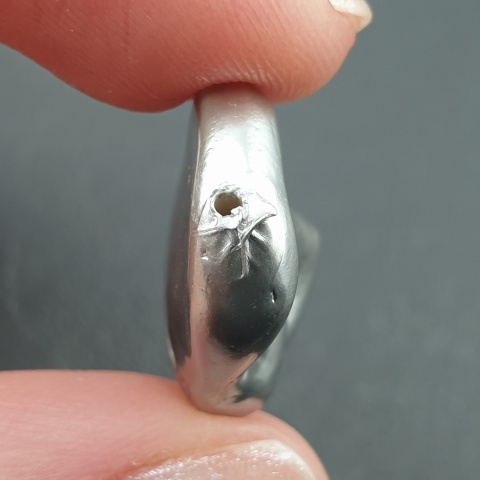 Seashell bryłka z dziurką 20x15 mm nr 212