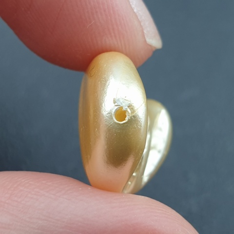 Seashell bryłka z dziurką 21x14 mm nr 198