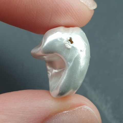 Seashell bryłka z dziurką 21x15 mm nr 74