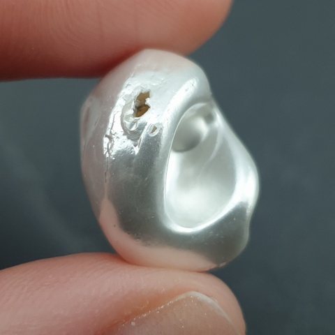 Seashell bryłka z dziurką 21x16 mm nr 92