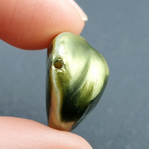 Seashell Nugget with Hole 22x18 mm no 107