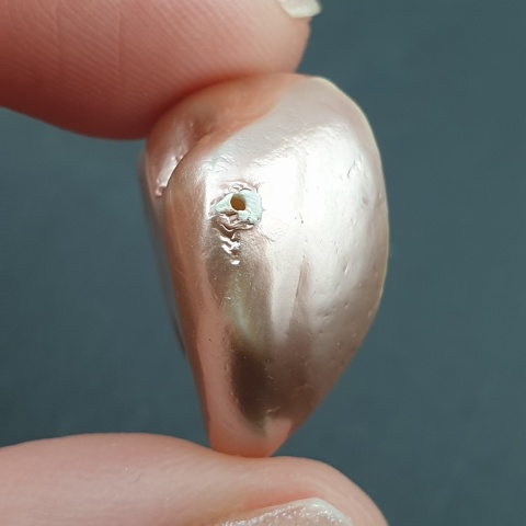 Seashell Nugget with Hole 22x19 mm no 144