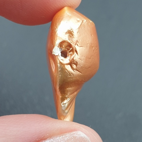 Seashell bryłka z dziurką 23x20 mm nr 160