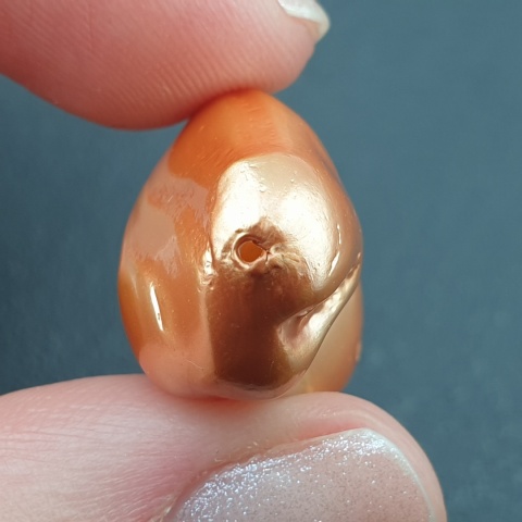 Seashell bryłka z dziurką 24x18 mm nr 173