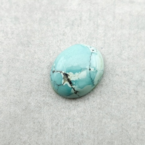Turkus tybetański kaboszon 10x8 mm nr 306