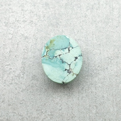 Turkus tybetański kaboszon 10x8 mm nr 306