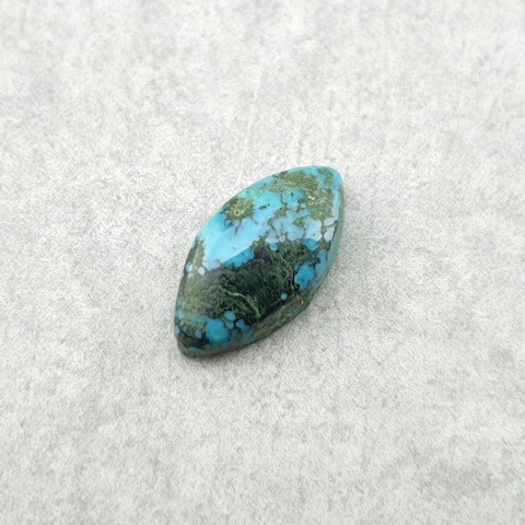 Tibetan turquoise cabochon 11x6 mm no 336