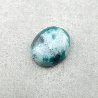 Tibetan turquoise cabochon 11x9 mm no 316