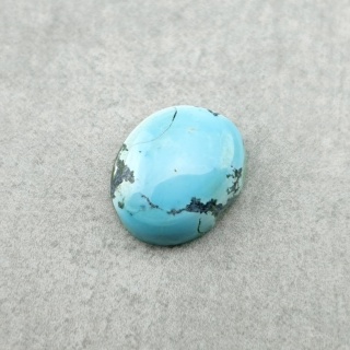 Tibetan turquoise cabochon 11x9 mm no 318