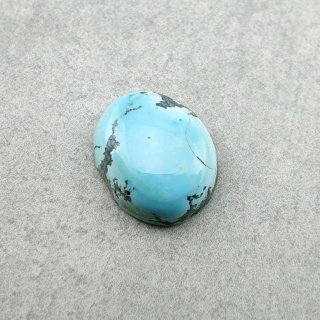 Tibetan turquoise cabochon 11x9 mm no 318