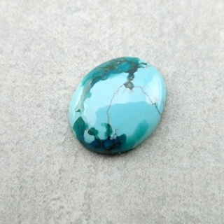 Tibetan turquoise cabochon 11x9 mm no 320