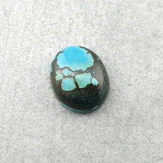 Tibetan turquoise cabochon 11x9 mm no 323