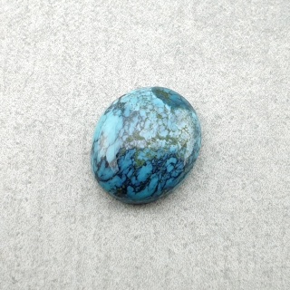 Tibetan turquoise cabochon 11x9 mm no 324