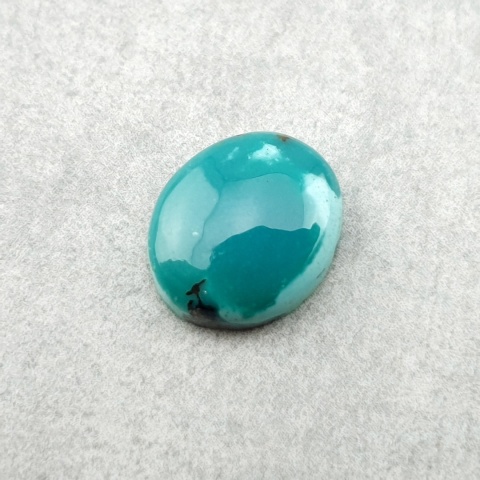 Turkus tybetański kaboszon 12x10 mm nr 347