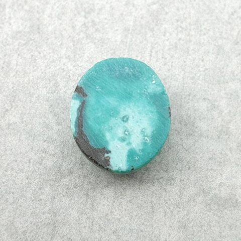 Turkus tybetański kaboszon 12x10 mm nr 347