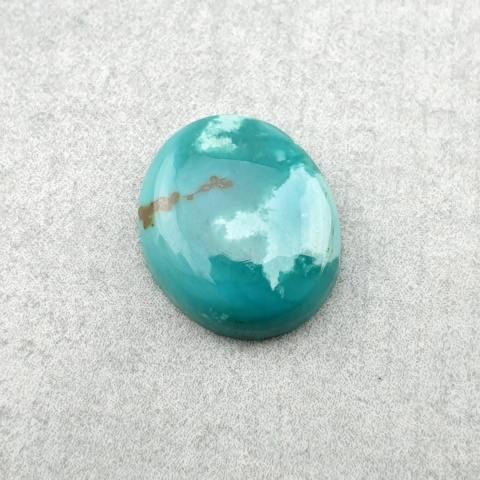 Turkus tybetański kaboszon 12x10 mm nr 349
