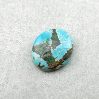 Tibetan turquoise cabochon 12x10 mm no 350
