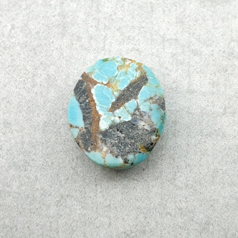 Tibetan turquoise cabochon 12x10 mm no 350