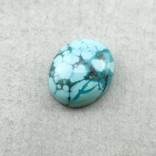 Tibetan turquoise cabochon 12x10 mm no 351