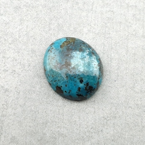 Turkus tybetański kaboszon 12x10 mm nr 353