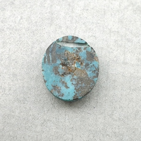 Turkus tybetański kaboszon 12x10 mm nr 353