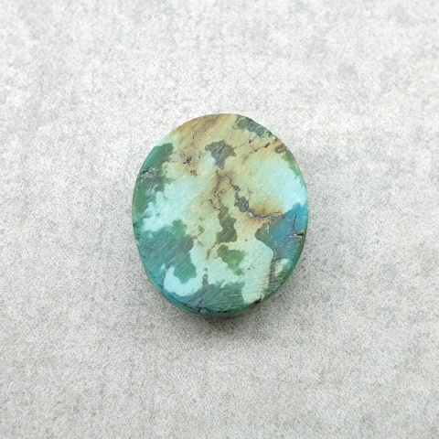 Turkus tybetański kaboszon 12x10 mm nr 355