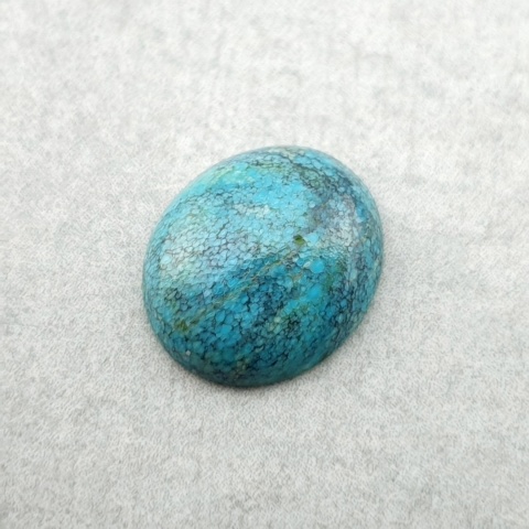 Turkus tybetański kaboszon 12x10 mm nr 356