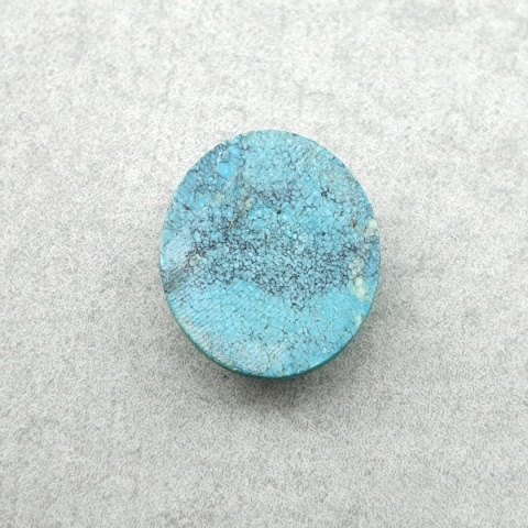 Turkus tybetański kaboszon 12x10 mm nr 356