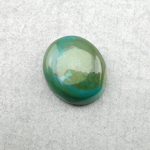 Turkus tybetański kaboszon 12x10 mm nr 359