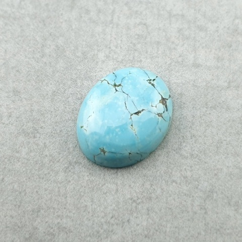 Turkus tybetański kaboszon 12x10 mm nr 361