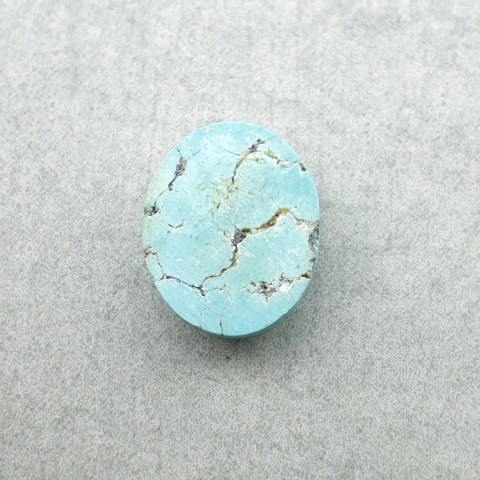Turkus tybetański kaboszon 12x10 mm nr 361