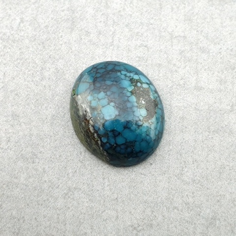 Turkus tybetański kaboszon 12x10 mm nr 362