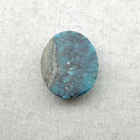 Turkus tybetański kaboszon 12x10 mm nr 362