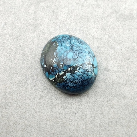 Turkus tybetański kaboszon 12x10 mm nr 364