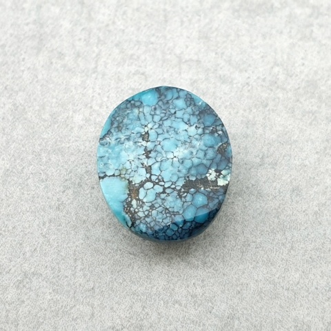 Turkus tybetański kaboszon 12x10 mm nr 364