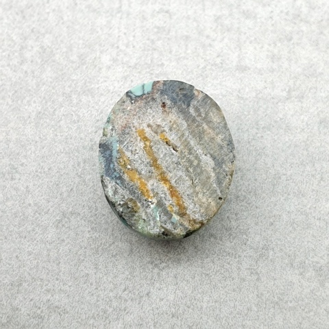 Turkus tybetański kaboszon 12x10 mm nr 365