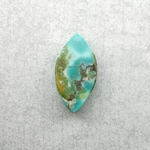 Turkus tybetański kaboszon 12x6 mm nr 330