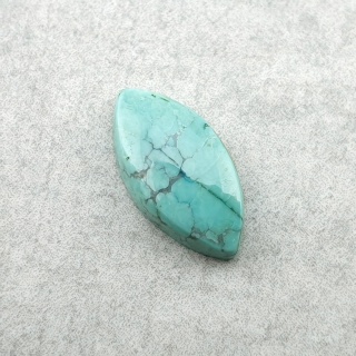 Tibetan turquoise cabochon 12x6 mm no 332