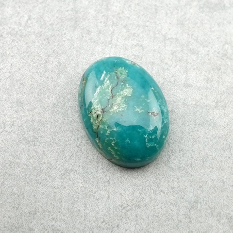 Tibetan turquoise cabochon 14x10 mm no 376