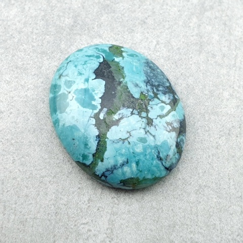 Tibetan turquoise cabochon 21x16 mm no 387