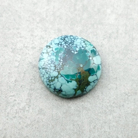 Turkus tybetański kaboszon fi 12 mm nr 282