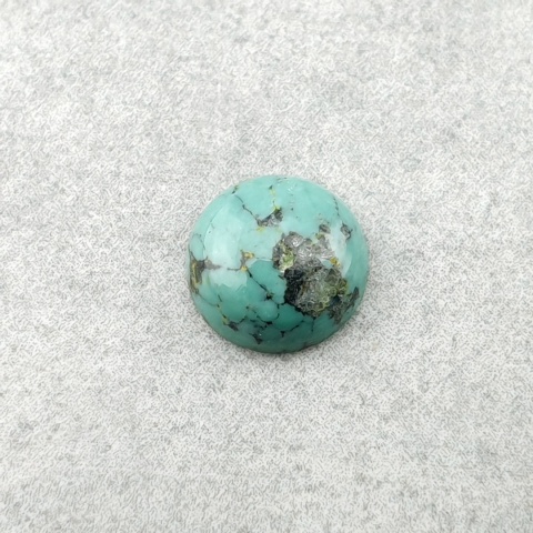 Turkus tybetański kaboszon fi 8 mm nr 227