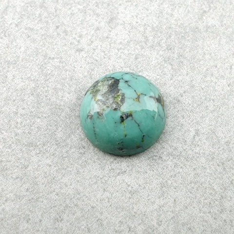 Turkus tybetański kaboszon fi 8 mm nr 227