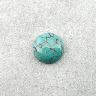 Turkus tybetański kaboszon fi 8 mm nr 228